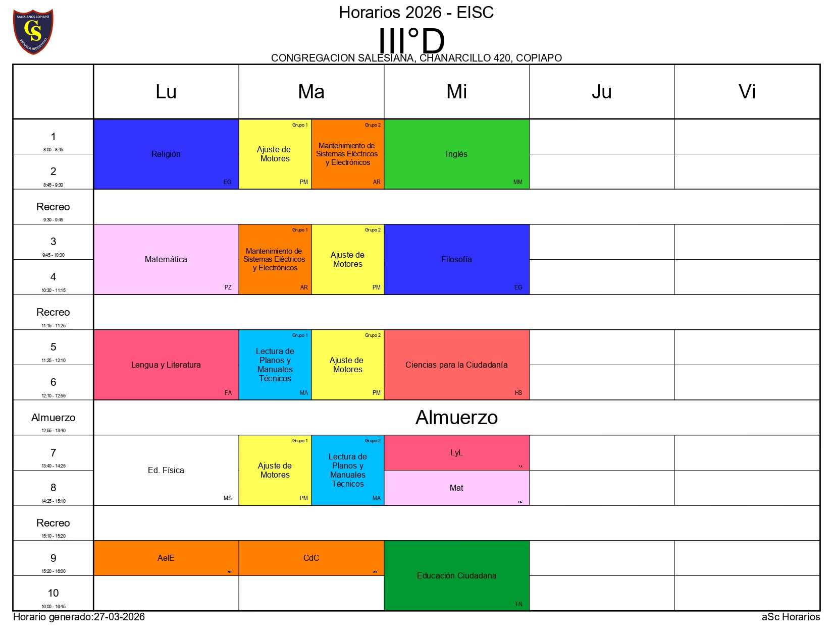 HORARIOS 2026 CURSOS 1 page 0016
