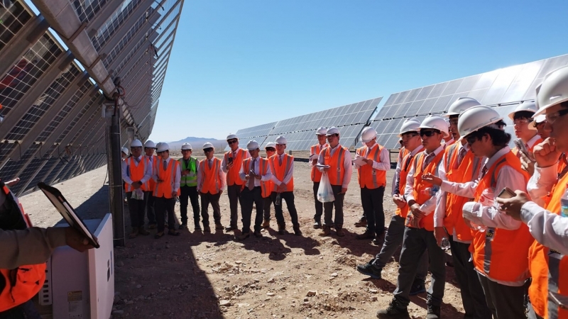 Estudiantes de Electrónica del 3° Medio C visitan Parque Fotovoltaico PFV Guanchoi de ENEL Green Power
