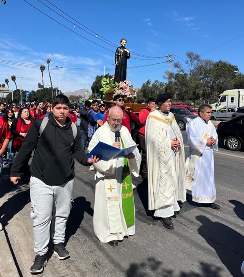 Con misa en la Catedral y procesión, la Comunidad Salesiana celebra el natalicio de San Juan Bosco y los 150 años de la primera expedición a Sudamérica