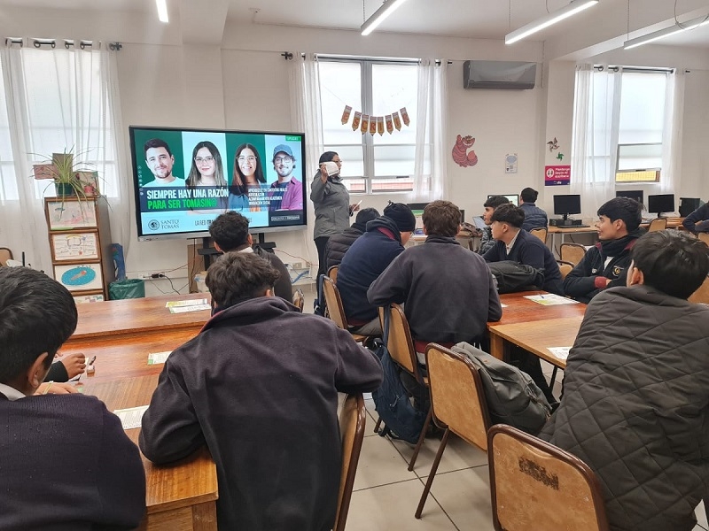 Universidad Santo Tomas realiza Charlas Institucionales y de Orientación Vocacional a alumnos de Salesianos Copiapó